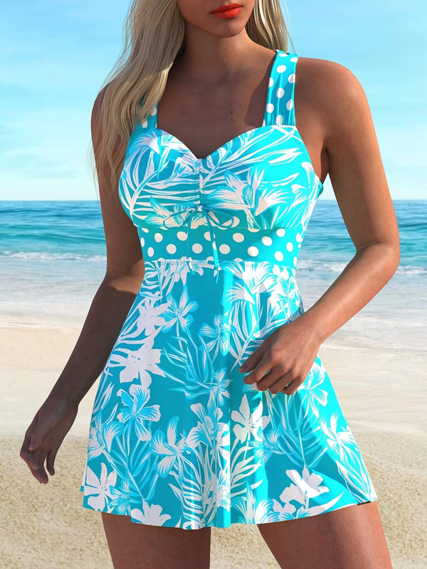 Elegant Plus-Size Tankini Set for Women – Stylish and Comfortable for the Beach