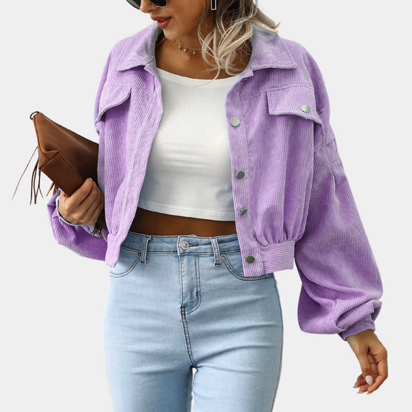 Elina - Ribbed Velvet Women's Jacket