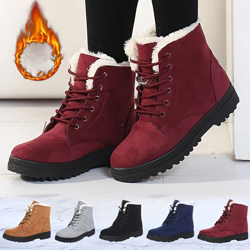 Ladies Stylish Winter Ankle Boots - Keep Your Feet Warm and Comfortable
