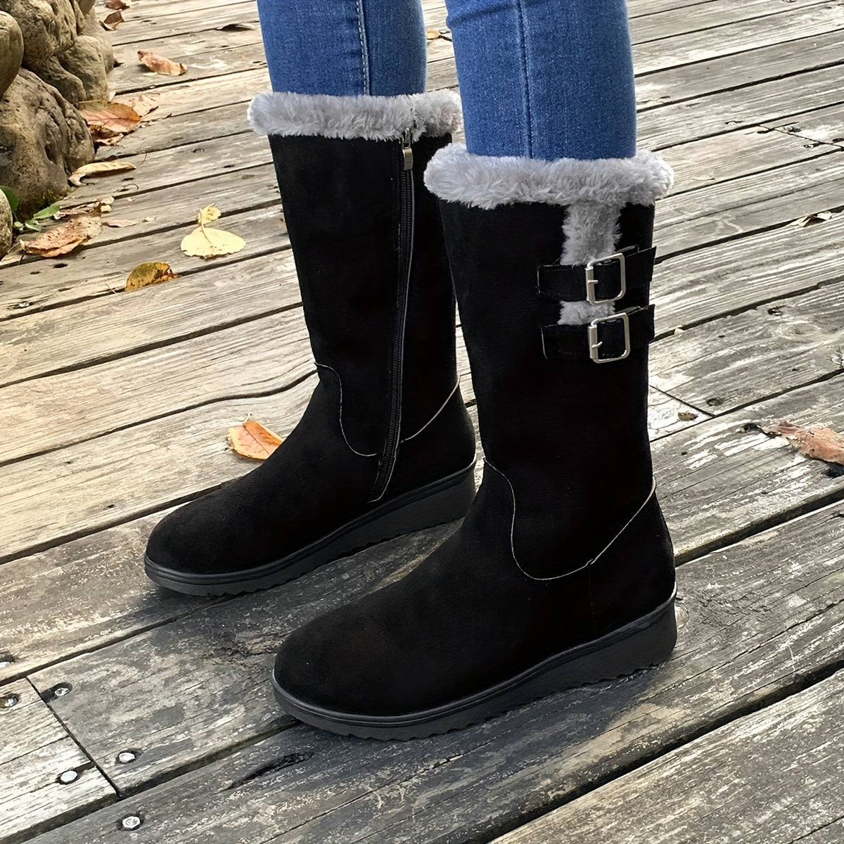 Fuzzy Boots for Women - Warm and Stylish for Cold Days