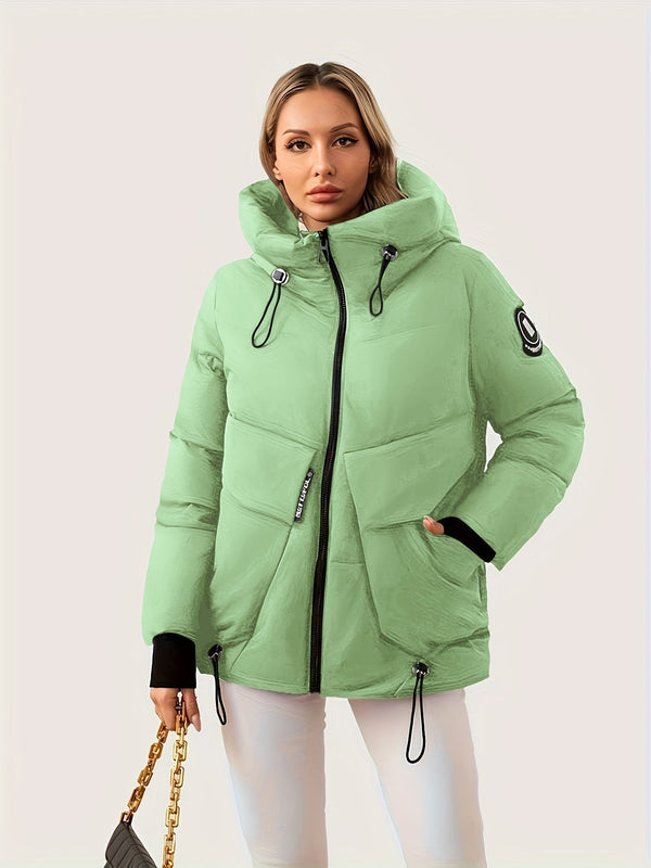 Modern Winter Jacket with Adjustable Hood and Waist – Quilted Design for Maximum Warmth and Comfort