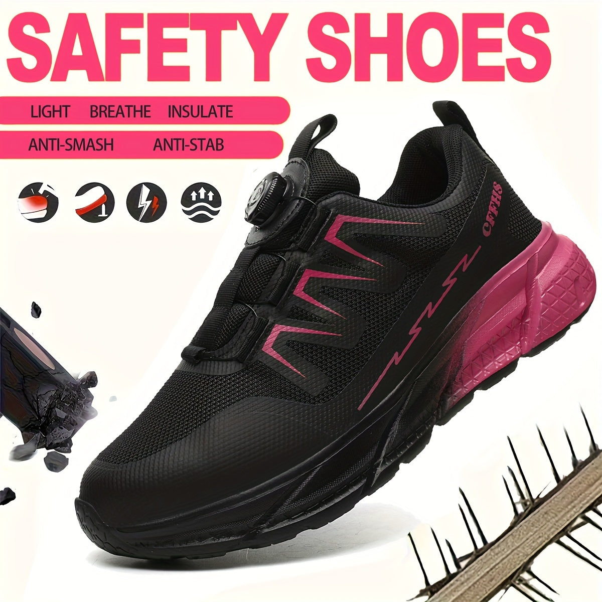 Safe Work Shoes for Women - Lightweight and Protective