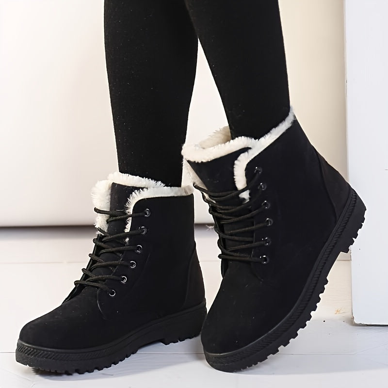 Ladies Stylish Winter Ankle Boots - Keep Your Feet Warm and Comfortable