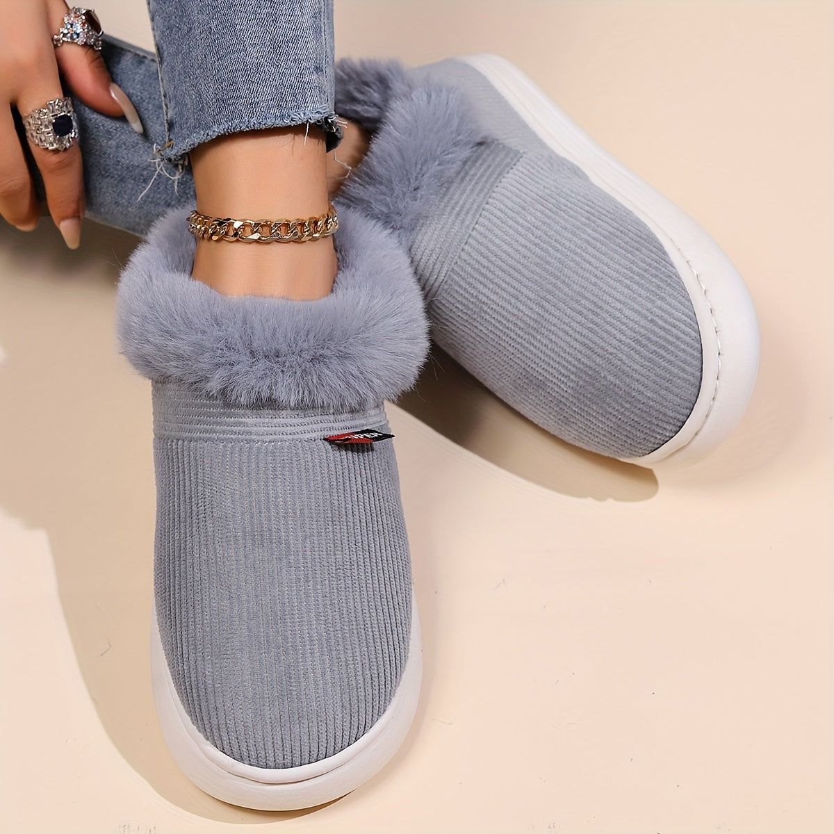 Liza Fluffy House Slippers - Warmth and Comfort for Women