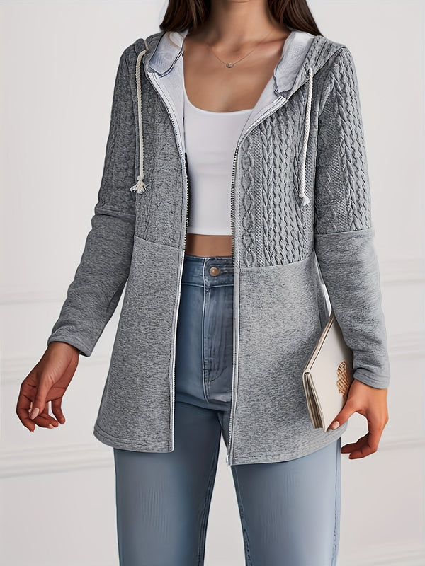Luna Knitted Hoodie Jacket - Stylish and Comfortable for Women in Autumn and Winter