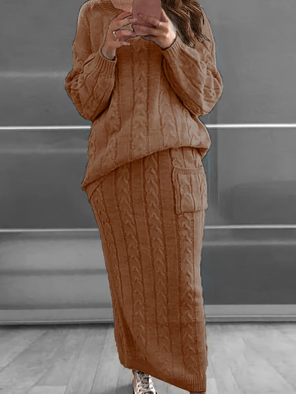 Luna Plus-Size Sweater Set - Comfortable and Stylish for Fall & Winter