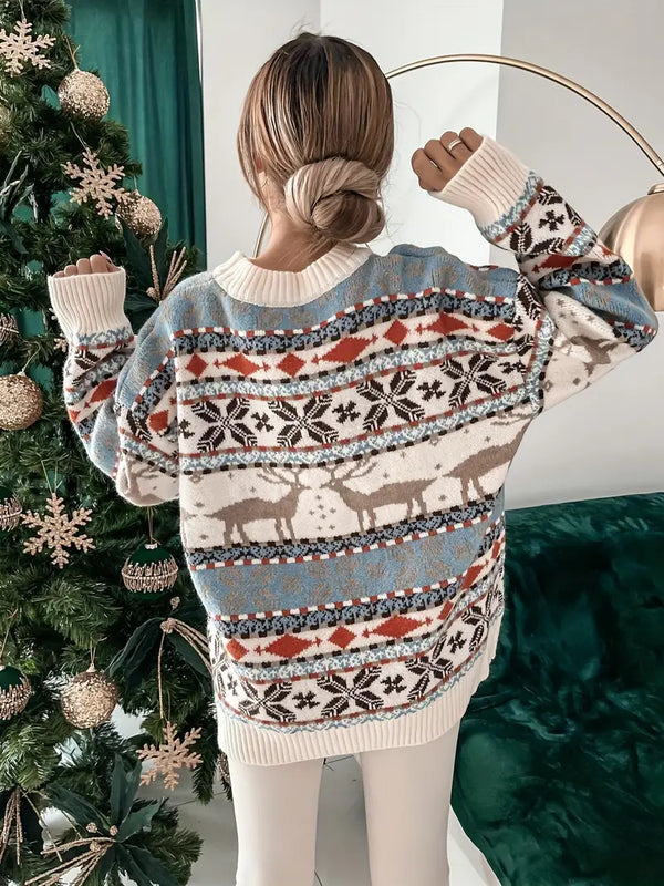 Festive Women's Sweater - Comfortable and Stylish for Winter