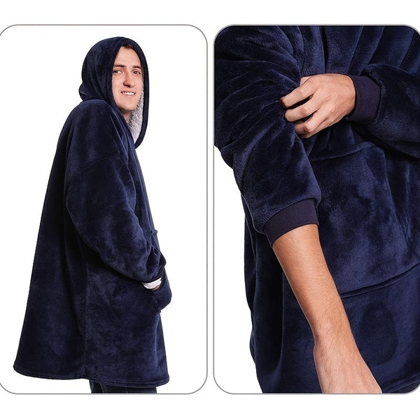 Luna Sherpa Hoodie Blanket - Ultra Soft and Comfortable for the Coldest Days
