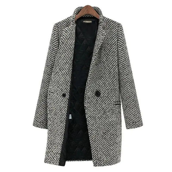 Lila Houndstooth Coat – For a Fashionable Look