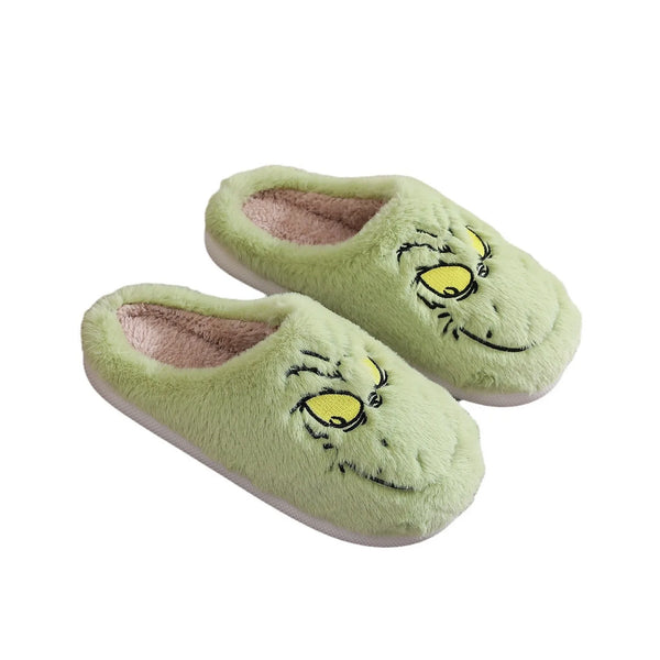 Grinch Cozy Slippers - For Warmth and Fun