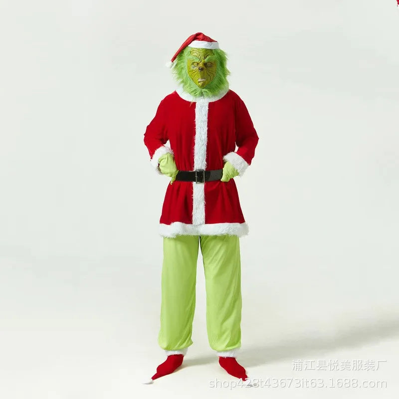 Grinch Christmas Costume - Complete with Accessories for a Festive Look