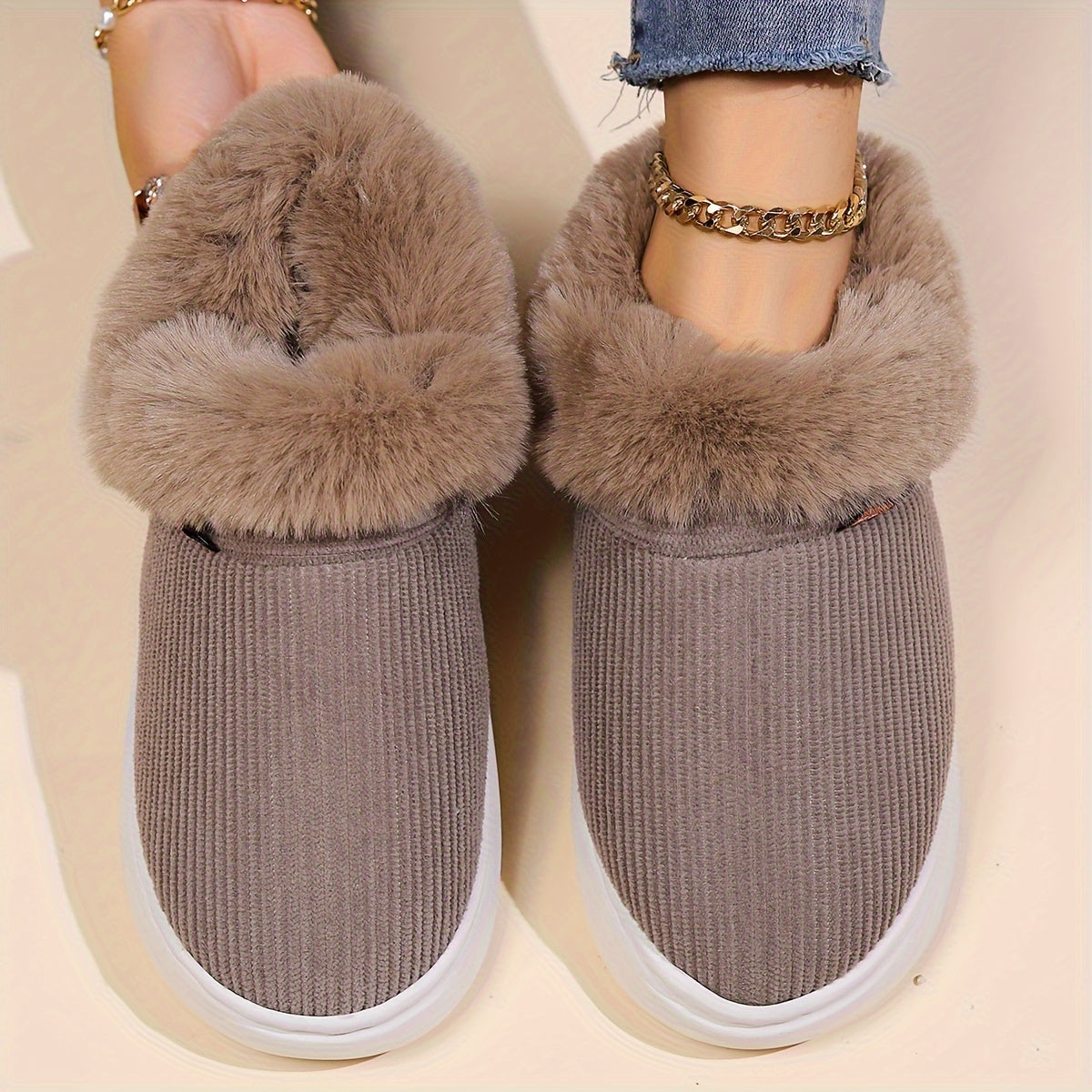 Liza Fluffy House Slippers - Warmth and Comfort for Women