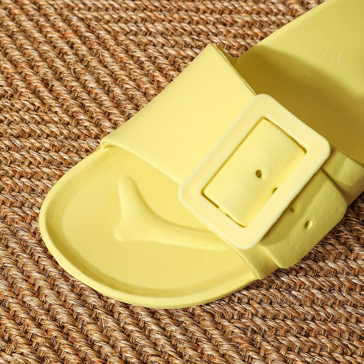 Ladies Slippers with Adjustable Buckle Closure – Lightweight and Cushioned