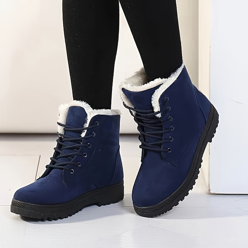 Ladies Stylish Winter Ankle Boots - Keep Your Feet Warm and Comfortable
