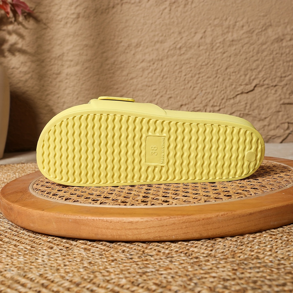 Ladies Slippers with Adjustable Buckle Closure – Lightweight and Cushioned