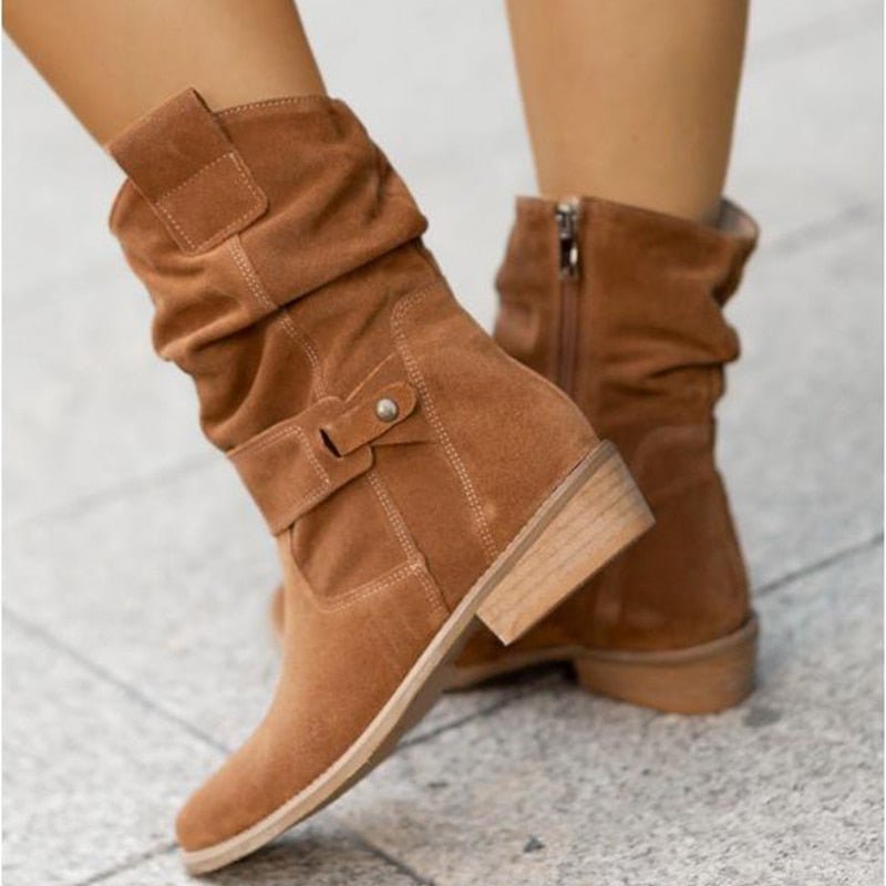 Sienna Suede Ankle Boots for Women - For an Elegant and Comfortable Look