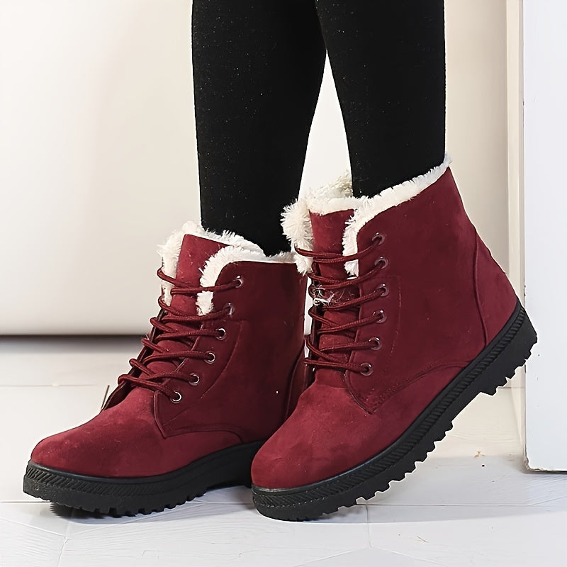 Ladies Stylish Winter Ankle Boots - Keep Your Feet Warm and Comfortable