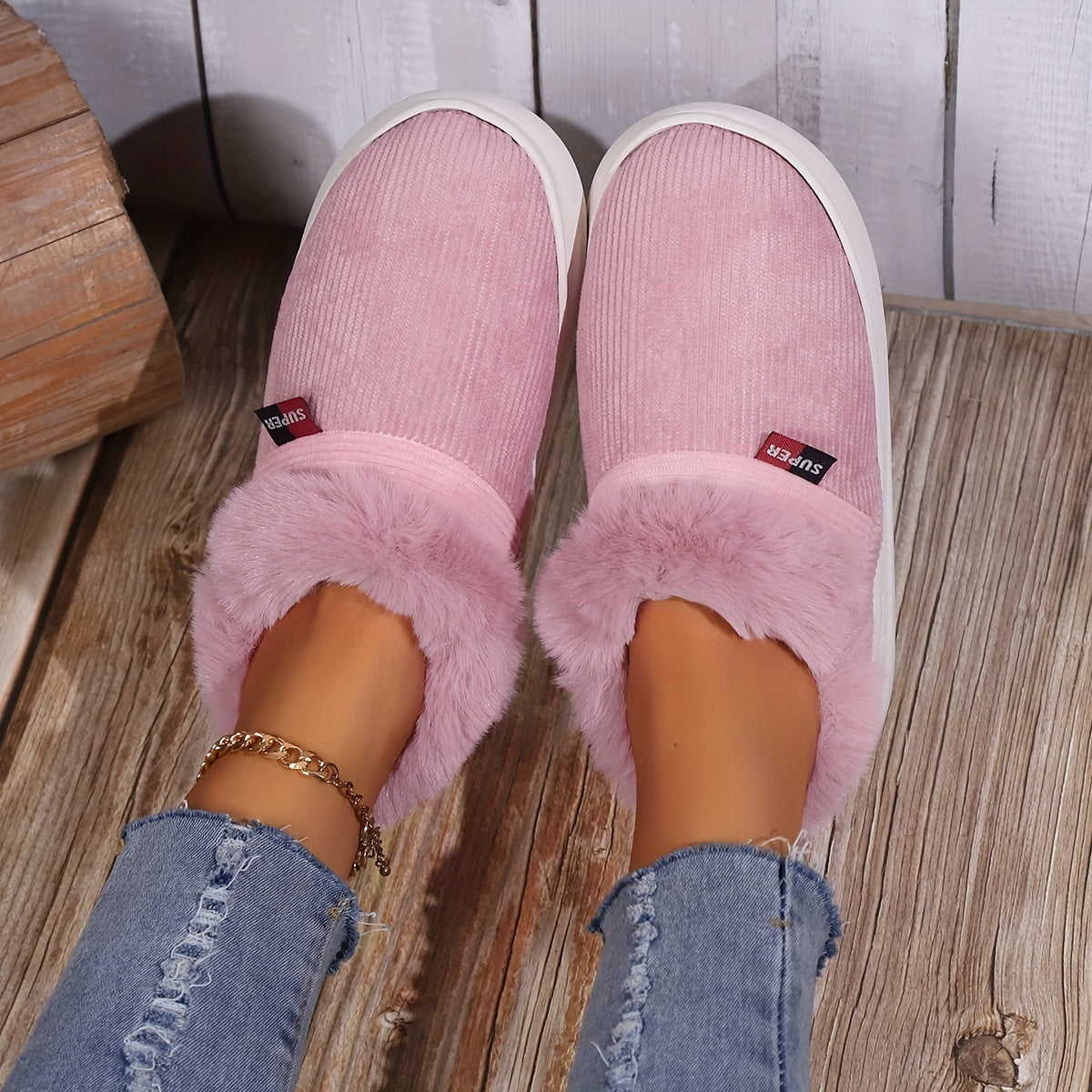 Liza Fluffy House Slippers - Warmth and Comfort for Women