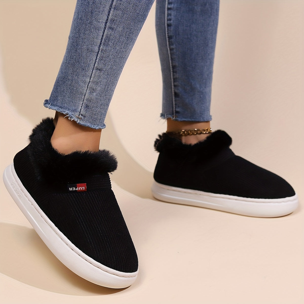 Liza Fluffy House Slippers - Warmth and Comfort for Women