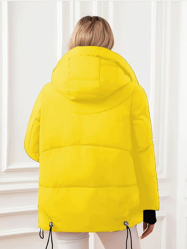 Modern Winter Jacket with Adjustable Hood and Waist – Quilted Design for Maximum Warmth and Comfort